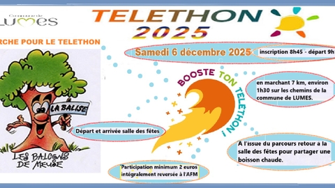 LA BALISE MARCHE POUR LE TELETHON