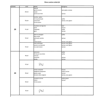 menu juillet suite