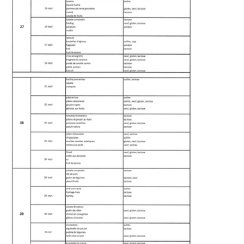 menu septembre