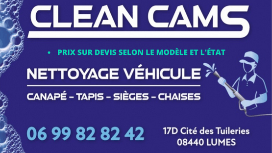 CLEAN CAMS - nettoyage véhicule