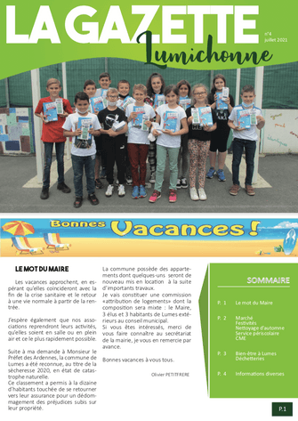 La Gazette Lumichonne n°4 - juil 2021