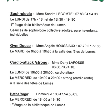 flyer activites