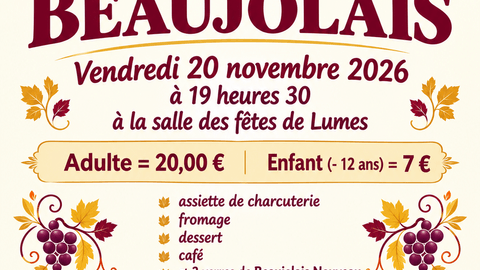 SOIREE BEAUJOLAIS DE L'ASSOCIATION FESTI LUMES