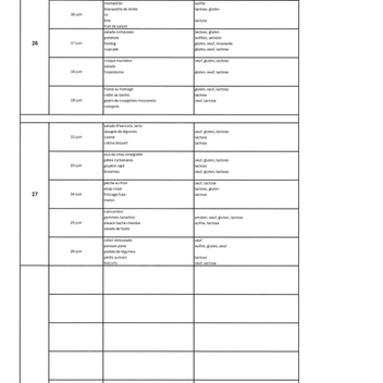 menu juin suite