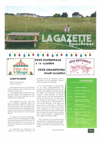 La Gazette Lumichonne n°12 - juin 2023