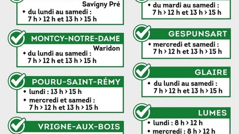 AMENAGEMENT HORAIRES DECHETTERIE ARDENNE METROPOLE